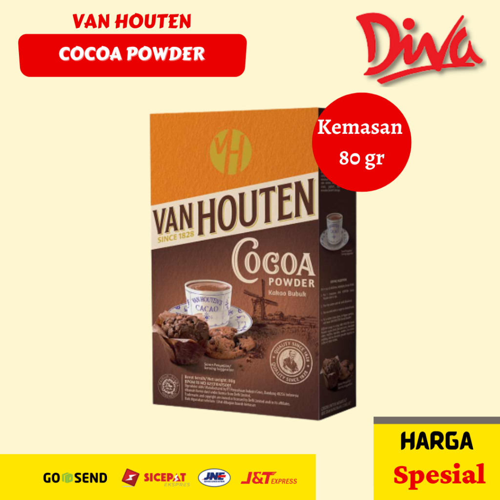 

[80gr] Van Houten Cocoa Powder | Bubuk Coklat Van Houten