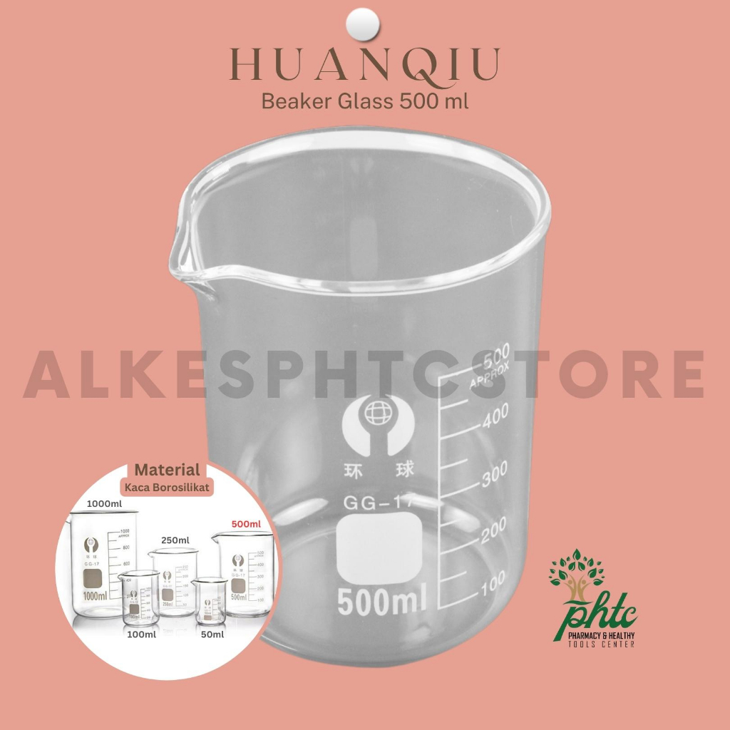HQ Beaker Glass 500ml - Kaca