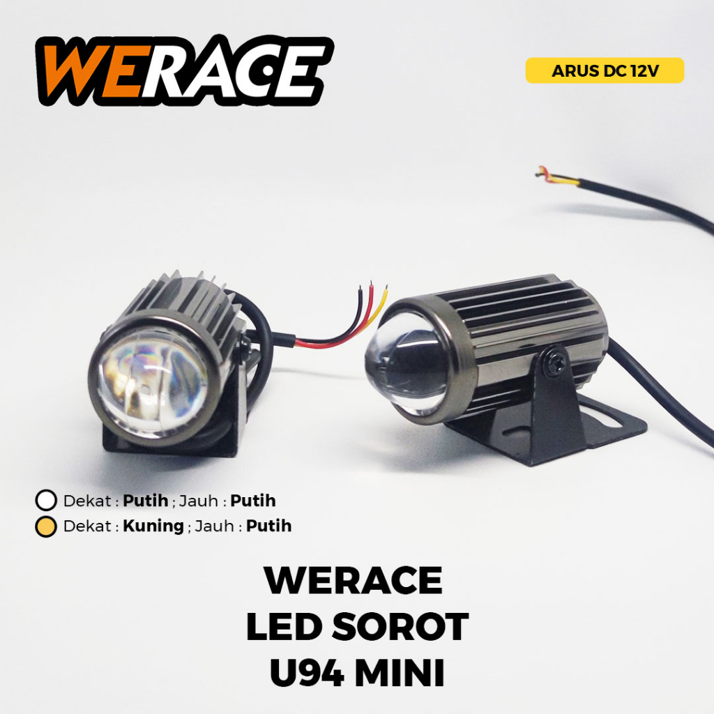 LAMPU LED SOROT MOTOR D2 U94 MINI SUPERTERANG / D2 LASER GUN MINI (HARGA SATUAN)