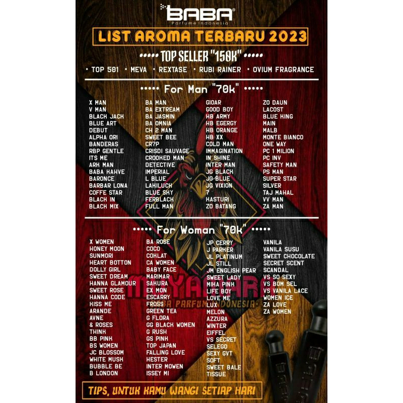 BEST SELLER BABA PARFUM