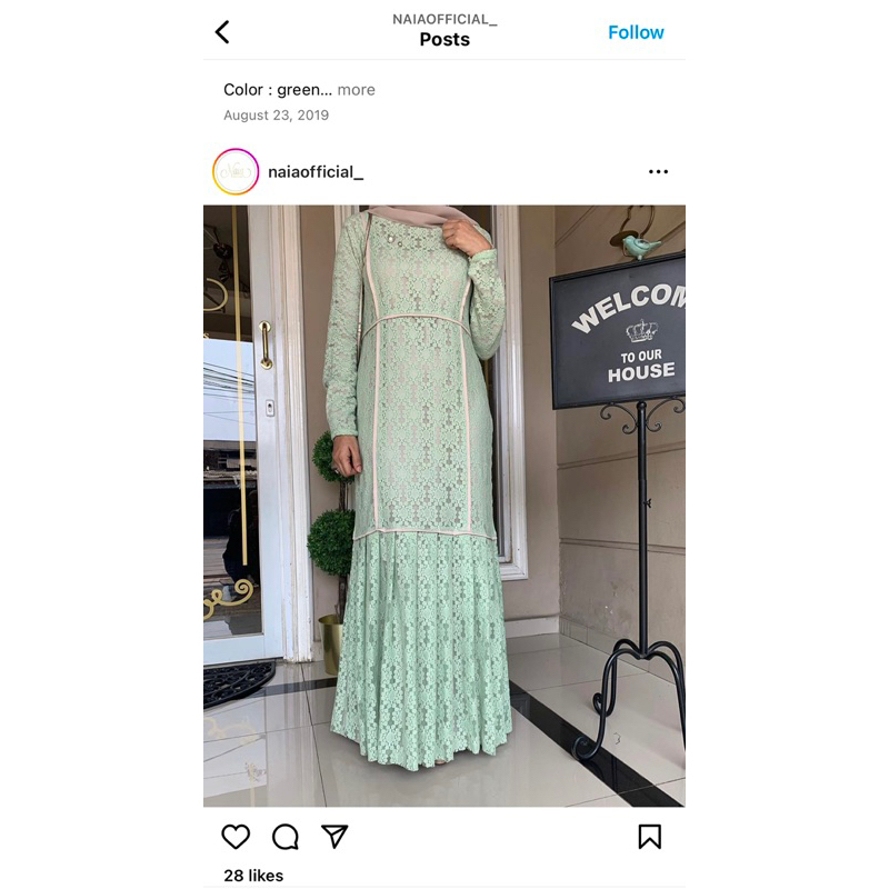 Fadya Dress Gamis NAIA Official Preloved