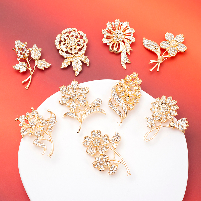 Bros/bunga/jarum bor/bros sutera