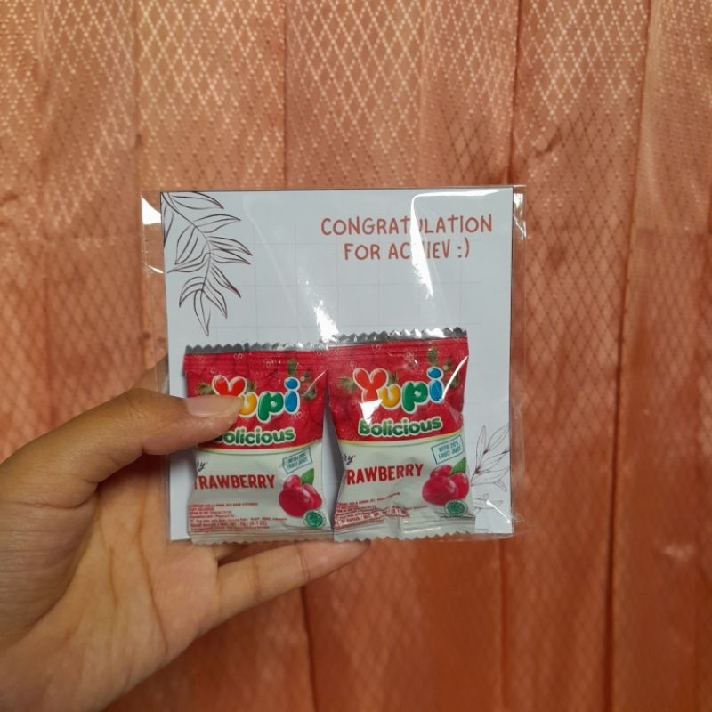 

Gift snack and card