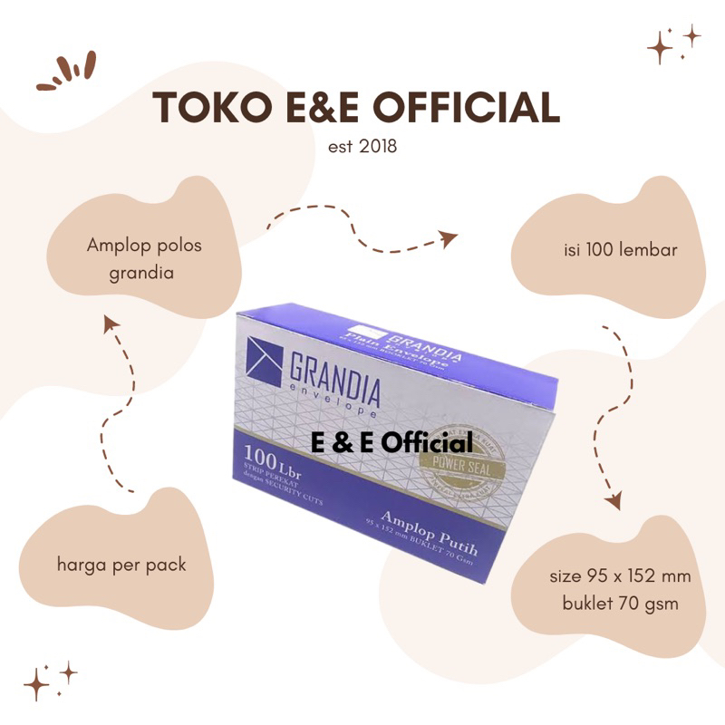 Amplop Polos Grandia / Amplop Kondangan / Amplop Grandia Polos / Amplop Grandia