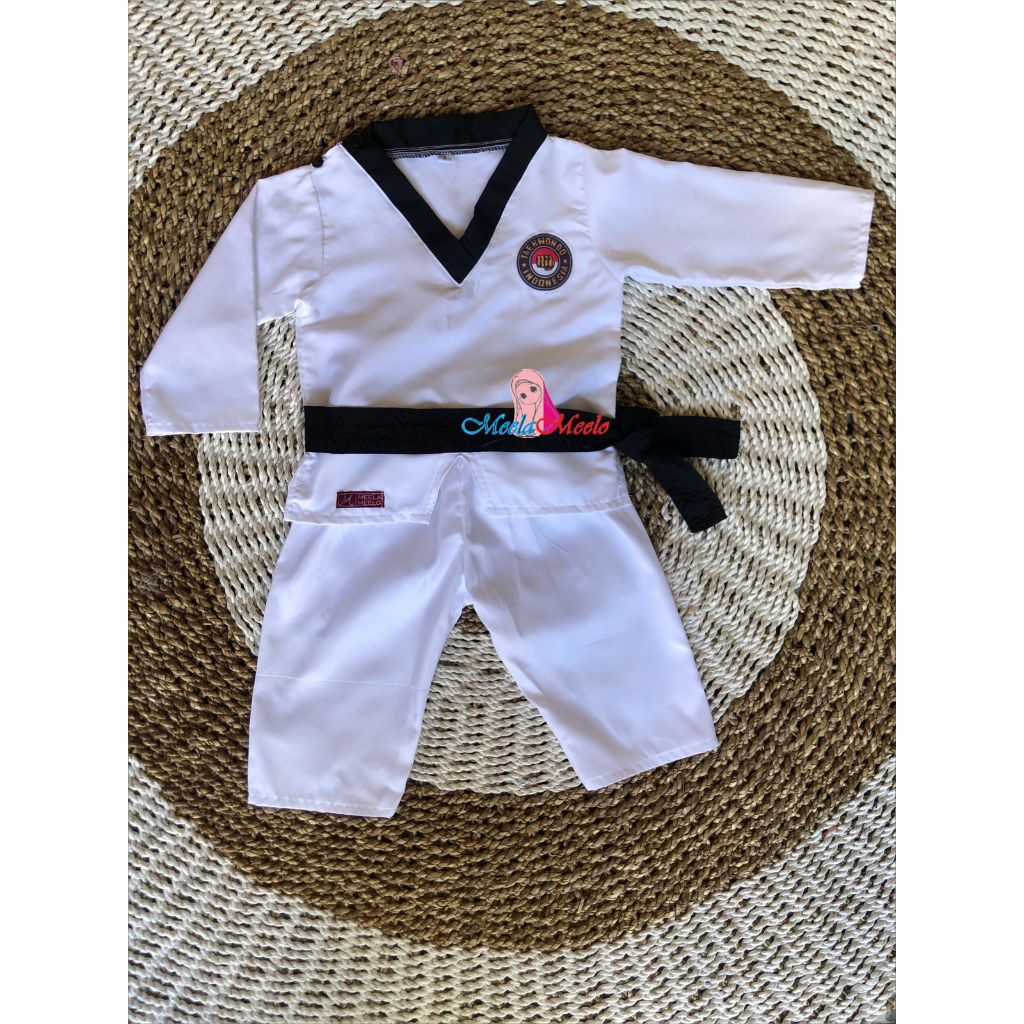 Baju Taekwondo 1 Steel Baju Bela Diri Anak Original Baju Dobok Kostum Taekwondo Photoshoot Newborn