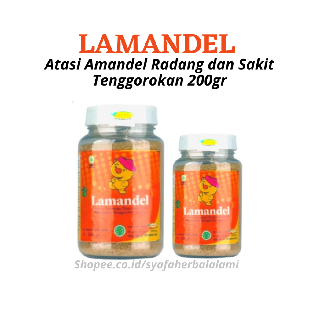 

LAMANDEL BOTOL - Minuman Herbal Atasi Amandel Radang dan Sakit Tenggorokan 200gr