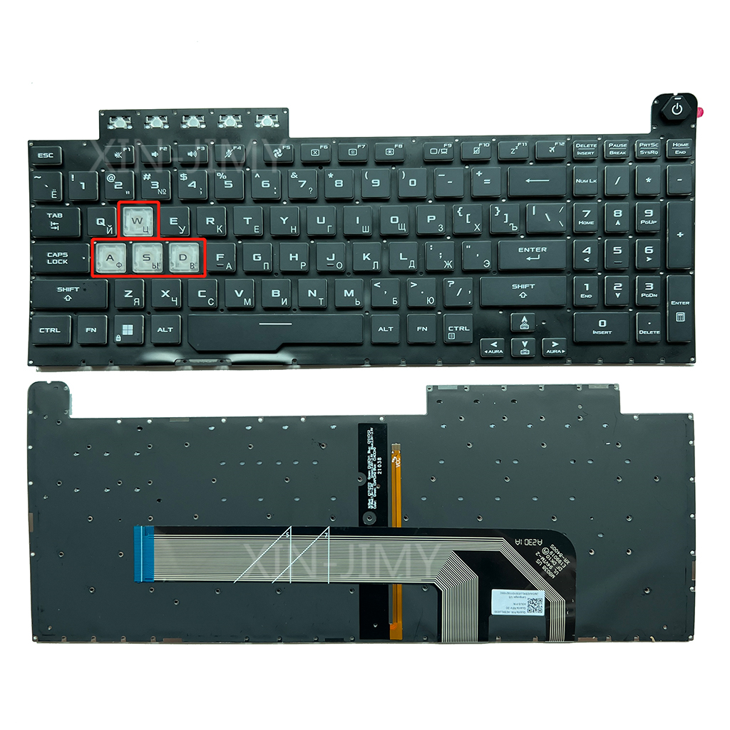 Keyboard Asus TUF Gaming F15 A15 FX506 FX506LH FX506H F17 FX706 US