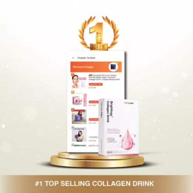 NEWLAB - Premium Collagen Drink 250gr &amp; 125gr | Minuman Kolagen Pemutih Badan Cepat | Colagen Beauty Drink Beaudelab+ Pencerah Badan