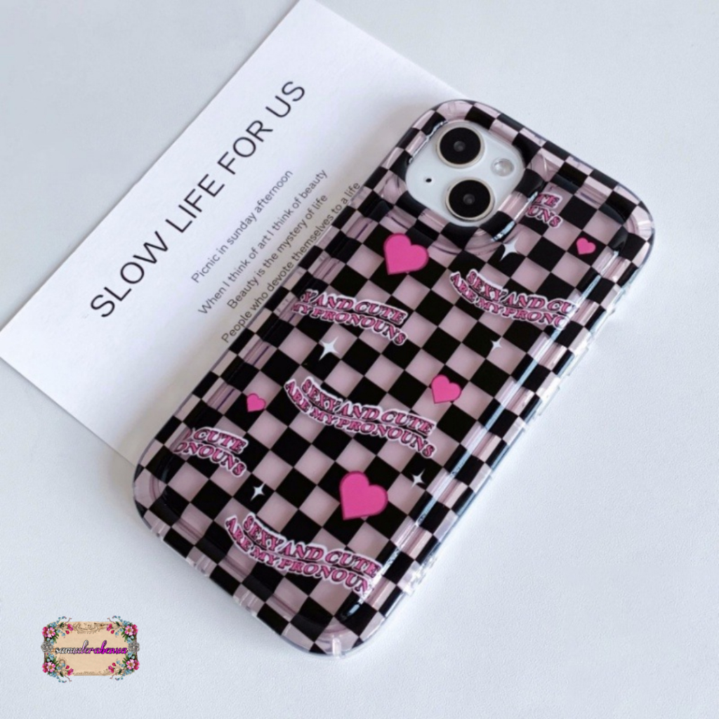 SS824 SOFTCASE AIR BAG LOVE GRID FOR REALME 5 5I 5S C3 7I C17 10 C11 C12 C25 C25S NARZO 20 C15 C20 C20A C21Y C25Y C30 C30S C31 C33 C35 NARZO 50A PRIME C55 C53 C51 SB5544