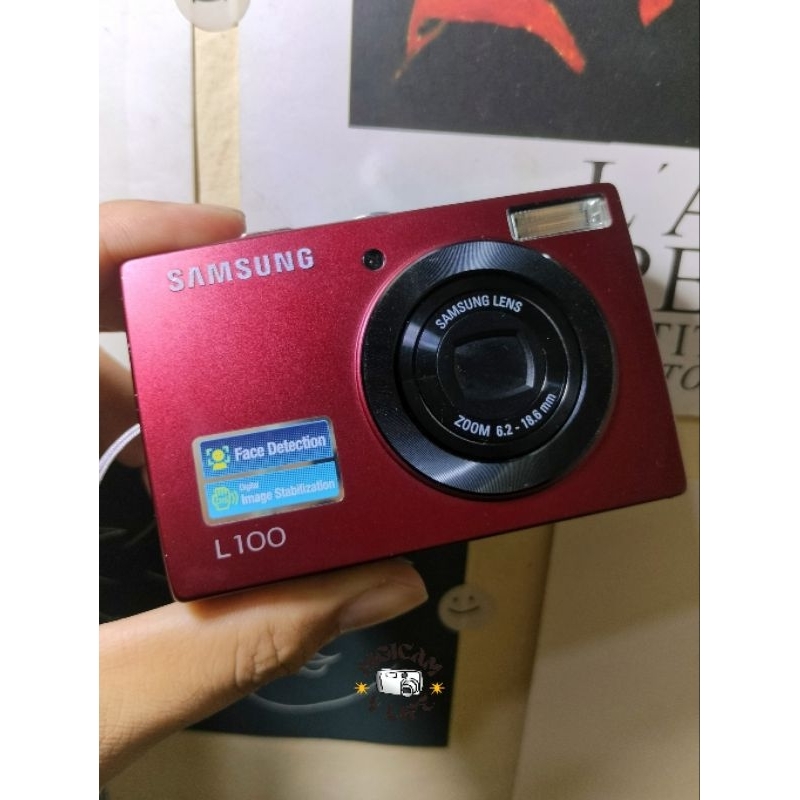 Samsung L100 Red Edition (8.2 MP) Kamera Digital Vintage Digicam Camdig