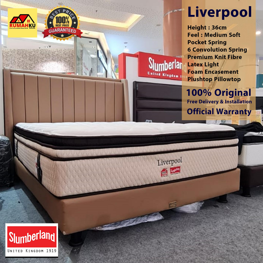 KASUR SPRINGBED SLUMBERLAND - MATRAS KASUR - LIVERPOOL - SLUMBERLAND