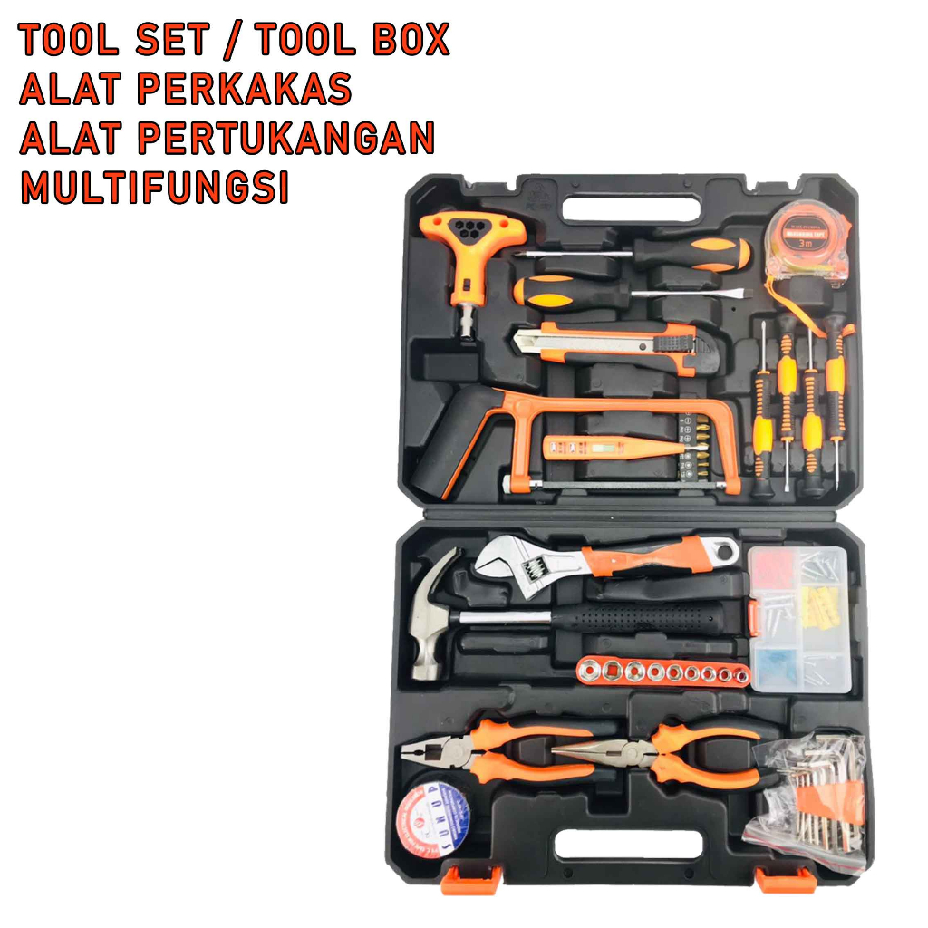 Perkakas Tukang* Tool Box* Alat pertukangan Tanggung* Tool 1 Set