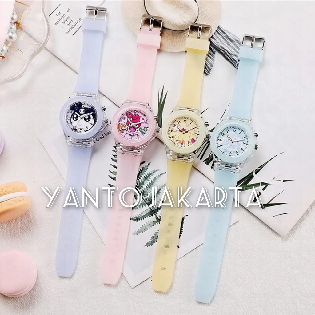 JAM TANGAN ANAK PEREMPUAN UNICORN BERCAHAYA