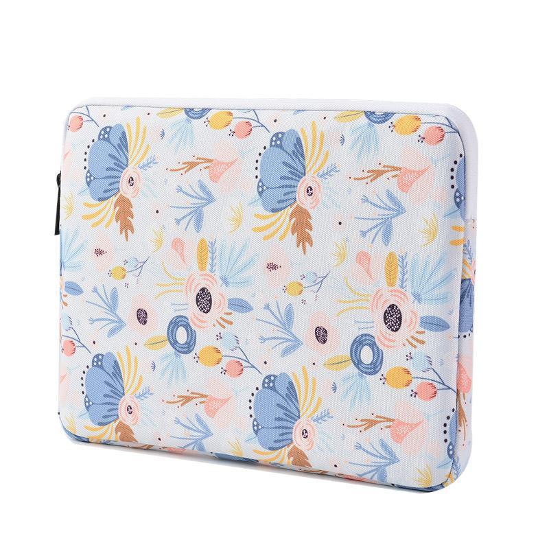 Tas Laptop  lenovo ideapad d330 MOTIF flower pastel Softcase Macbook Sleeve 10 inch