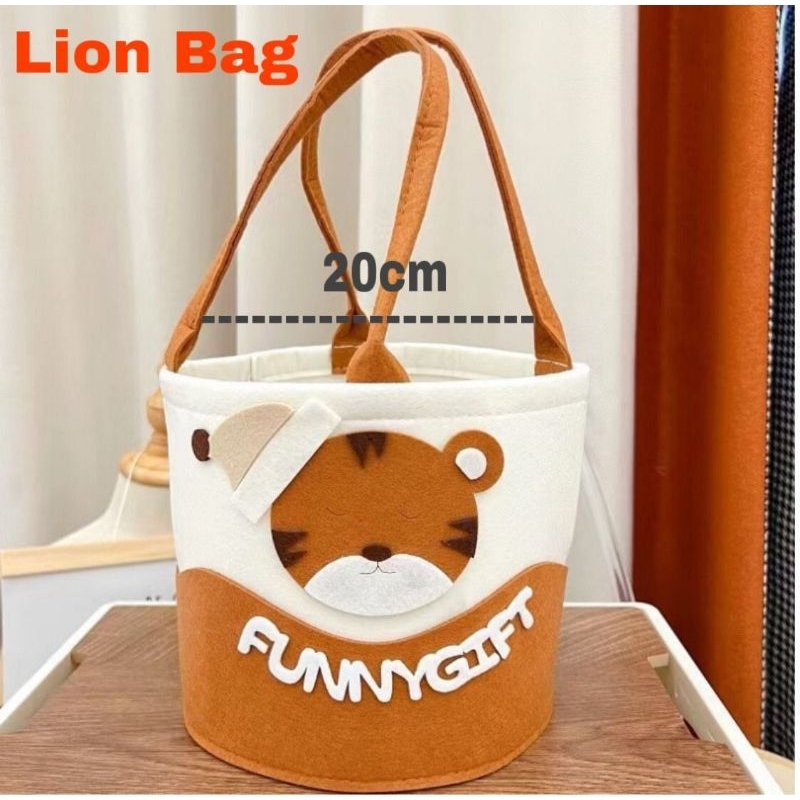 Tas Kado Anak Motif Lion Bag Tas Souvenir Tas Ultah Anak Tas Jinjing Tote Bag Tas Baby