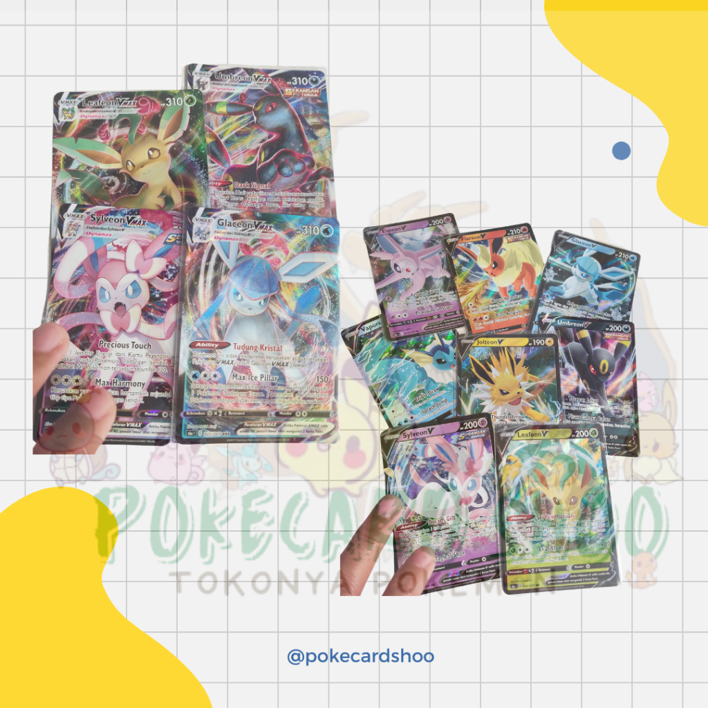 SPESIAL EEVEELUTION ORIGINAL MURAH / KARTU EEVEE MURAH / KARTU POKEMON JOLTEON FLAREON ESPEON VAPORE