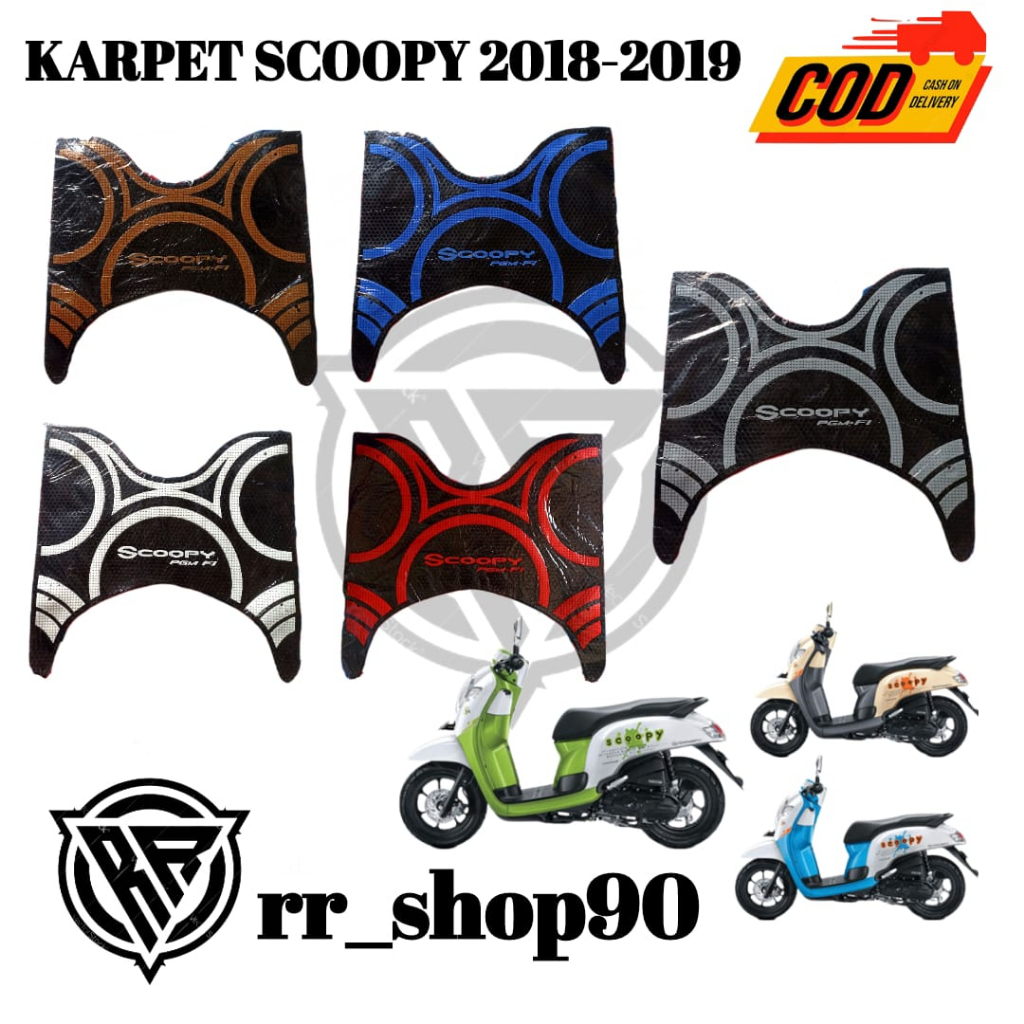 KARPET MOTOR SCOOPY 2018-2019/PIJAKAM KAKI