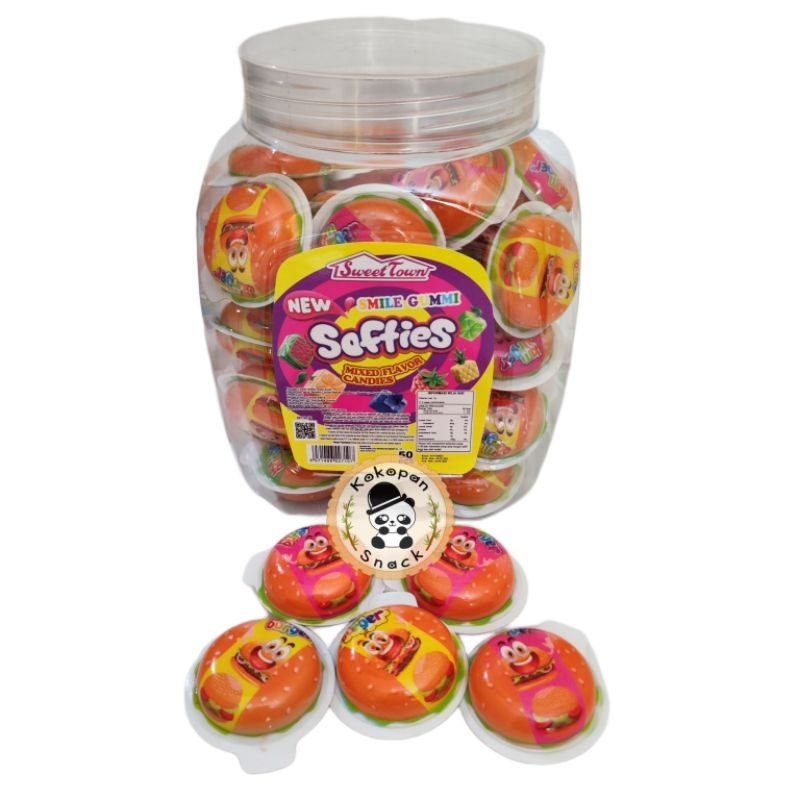 Softies Burger Gummy Toples isi 50