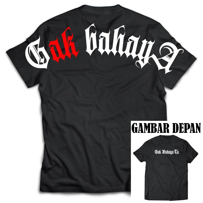 Baju KAOS OVERSIZE GAK BAHAYA TA / Kaos Oversize Terbaru / Baju kaos unisex terlaris / laps motif ga