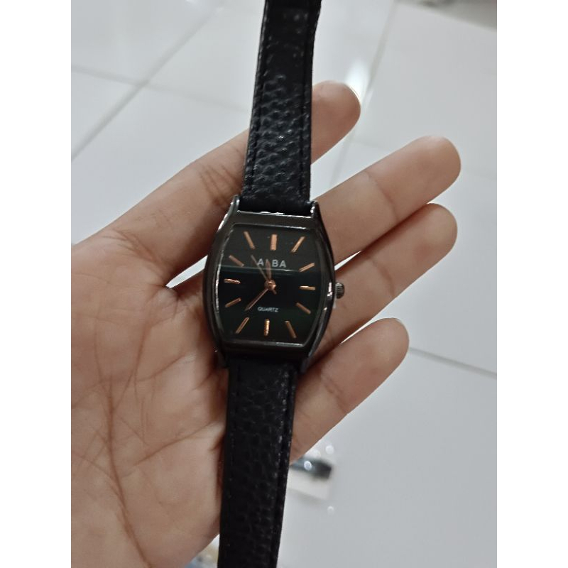 C ( C0003 ) JAM TANGAN WANITA RETRO DENGAN STRAP PU LEATHER / CASUAL WATCH KOREA / HARGA GROSIR