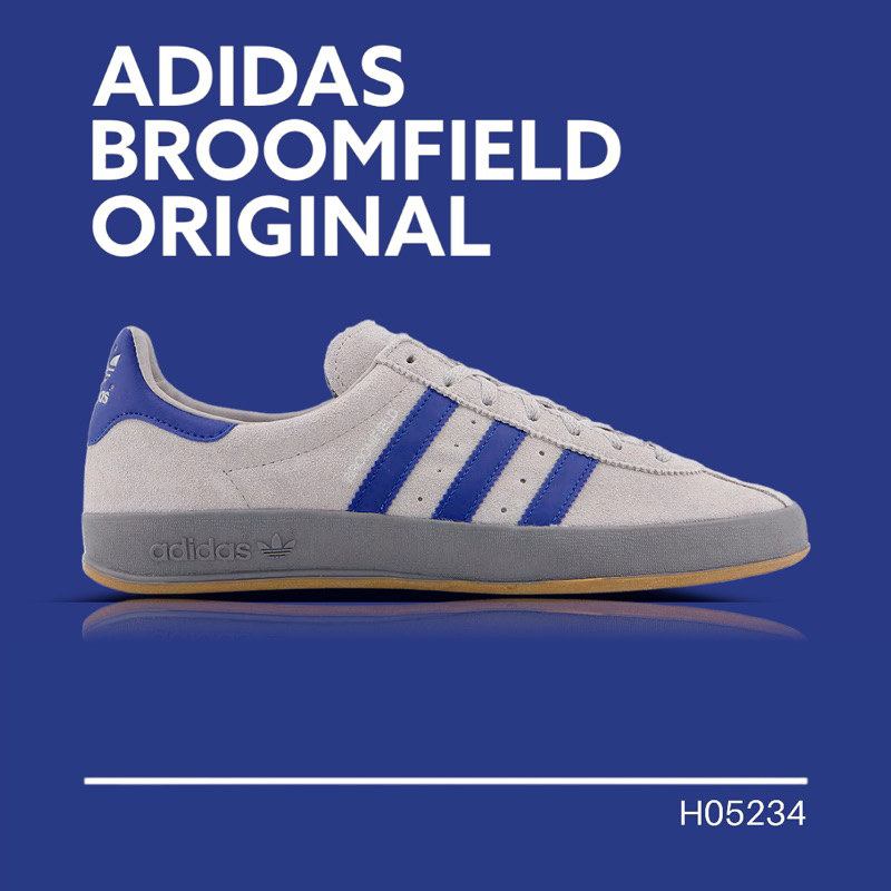 Adidas Broomfield Grey Royal Blue Exclusive Original - H05234
