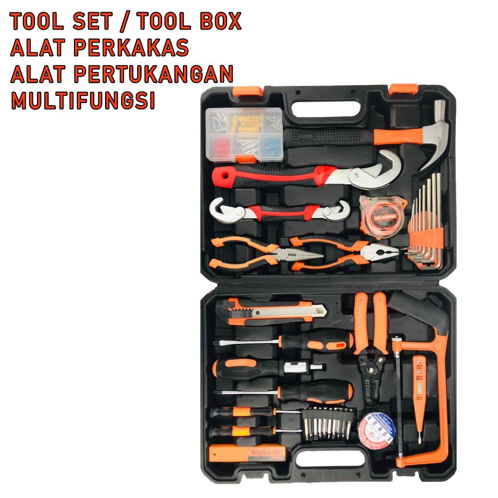 Perkakas Tukang* Tool Box* Alat Pertukangan Besar* Tool 1 Set