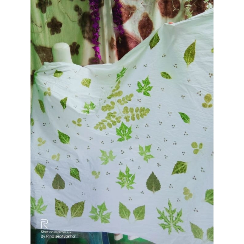 kain batik ecoprint pounding
