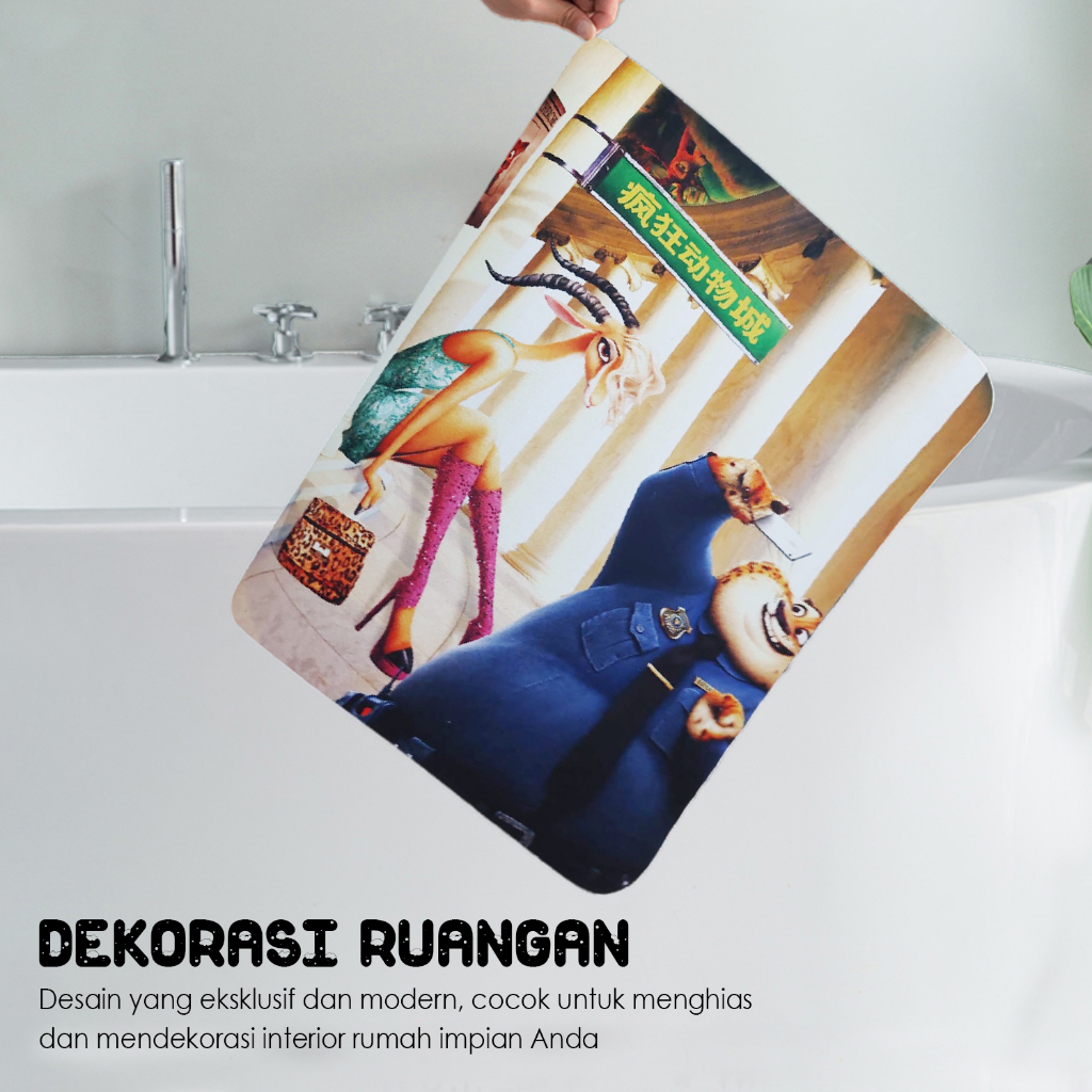 Keset Diatomite Soft Ukuran 40cm x 60cm Keset Anti Slip Keset Dapur &amp; Kamar Mandi Super Serap Terlaris - D2A7