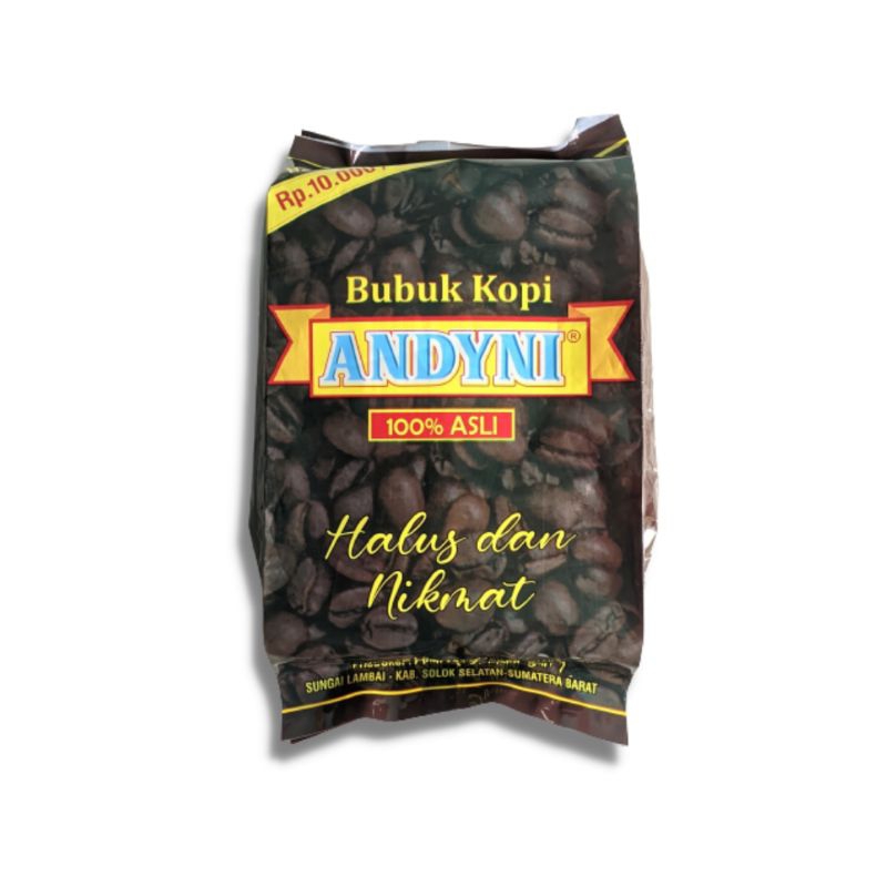 

Bubuk Kopi Andyni 80 gram | Kopi Solok Selatan | 100% Asli