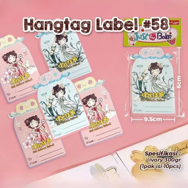 HAND TAG MOONCAKE / KUE BULAN MIX RANDOM ISI 10 PCS