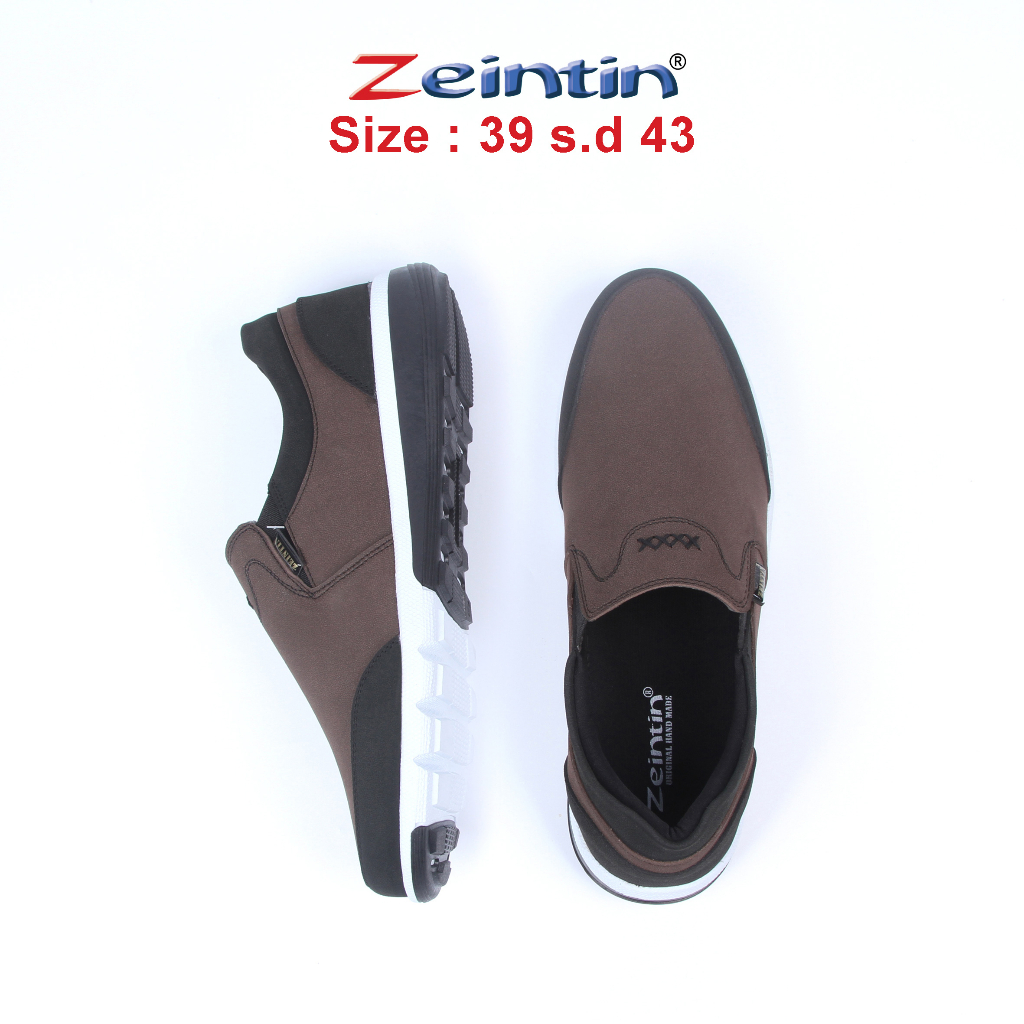 Zeintin - Sepatu Slip On Sneakers Pria Kasual Sepatu Santai Kasual Pria Zeintin Original BJ
