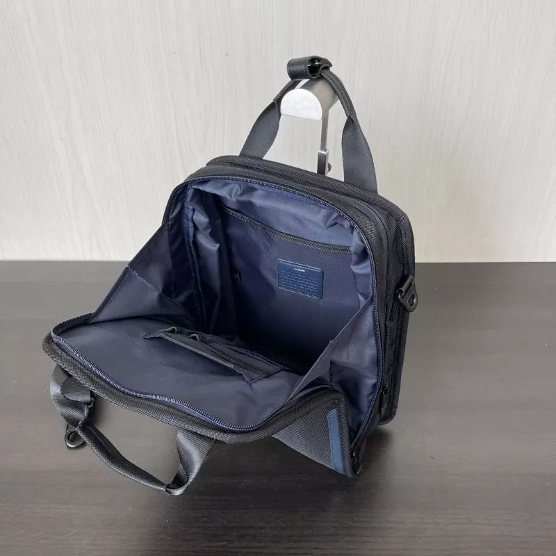 Tas Tumi Alpha Bravo 3 Medium Tote Travel Multifungsi Black Navy M2Colloection_id2