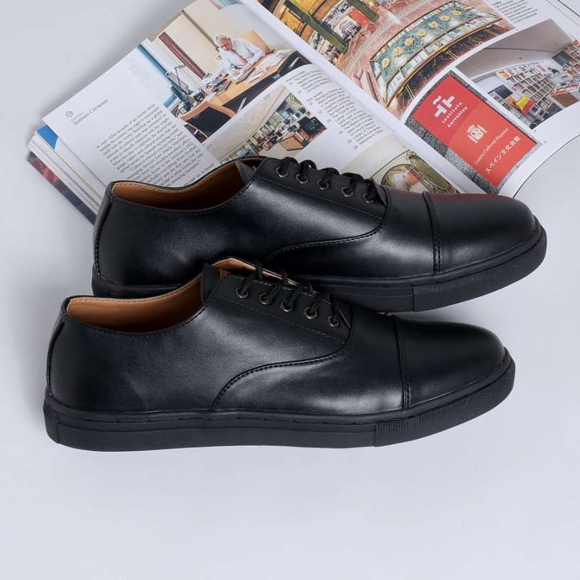 Sepatu Pantofel Pria Formal Kerja Kuliah Kantor Men Shoes Ori Monday Gum Oxford Black