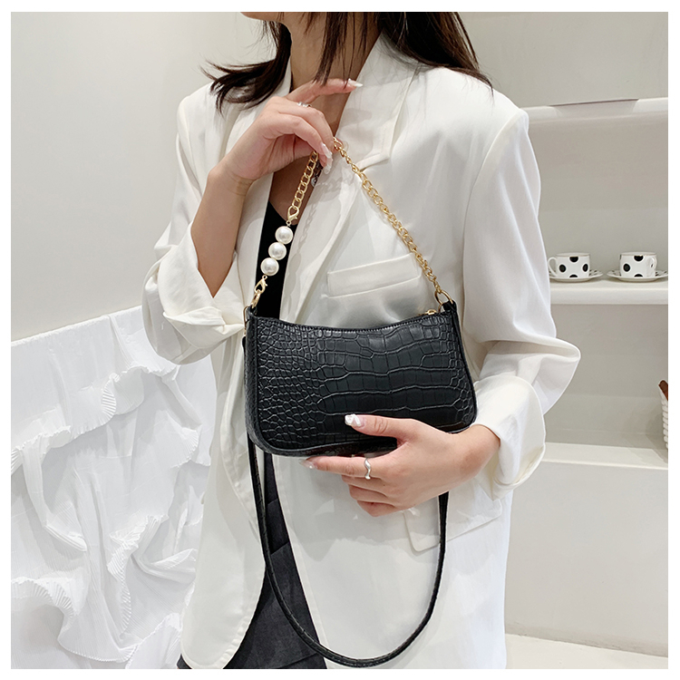 Tas Selempang New 2023 Fashion Mutiara Korea Import Style  Premium Pu Sederhana Bag Aksesoris Wanita Tas Ketiak Wanita