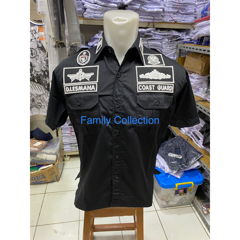 Seragam Coast Guard + Bordir Timbul