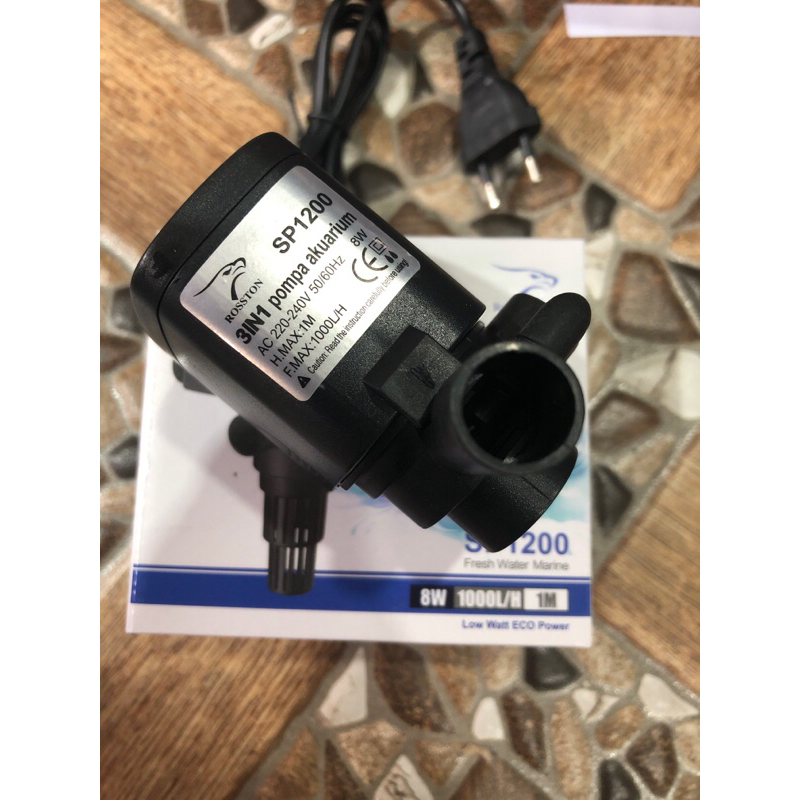 Mesin Pompa Aquarium Filter Celup Berkualitas Rosston SP 1200