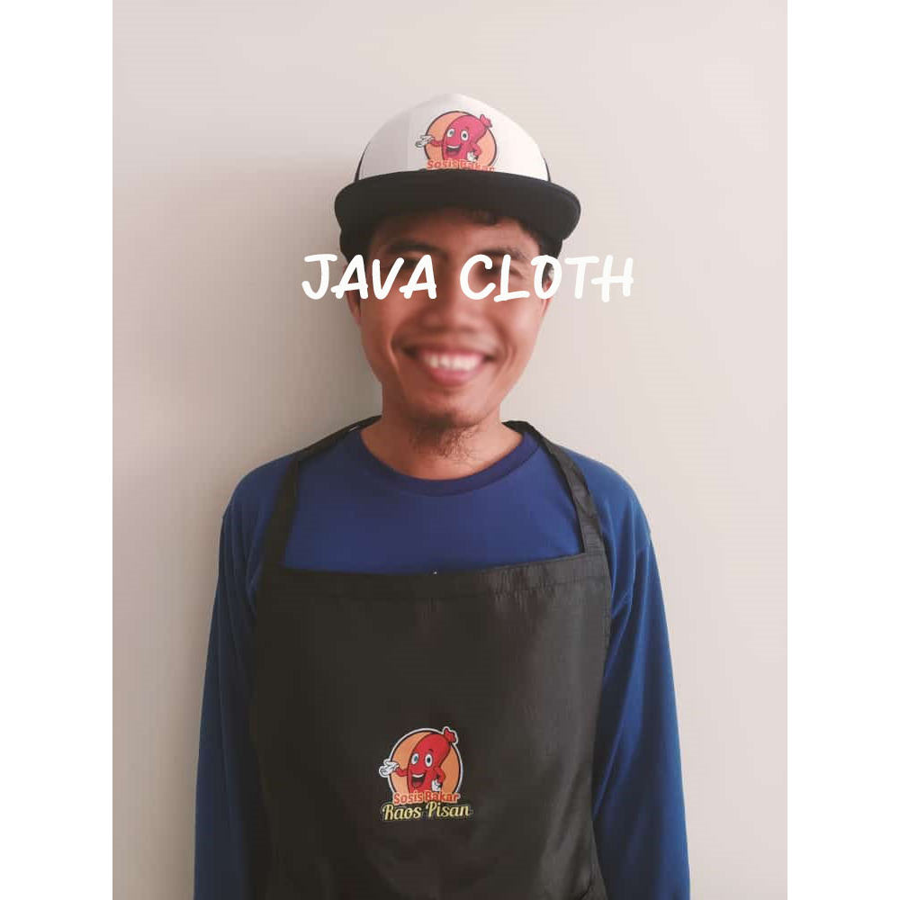 Apron plus topi merek usaha