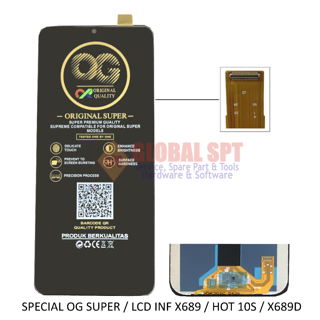 SPECIAL OG ORI SUPER / LCD TOUCHSCREEN INFINIX X689 / HOT 10S / X689D