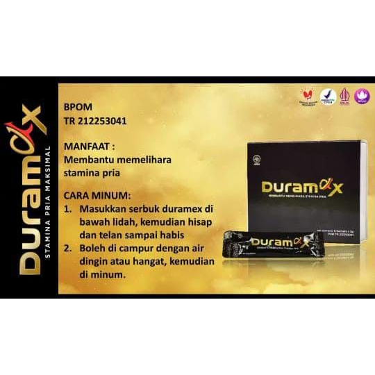 DURAMAX  minuman serbuk herbal Penambah stamina Pria setara caturex