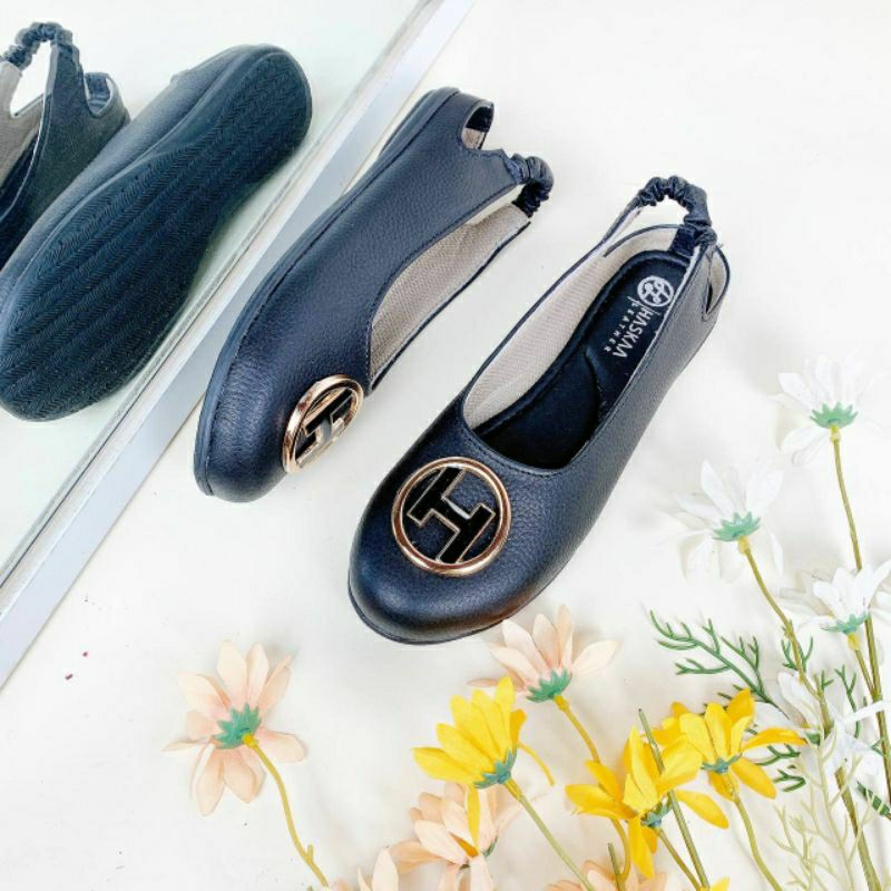 Sepatu Kulit Asli Flatshoes Wanita