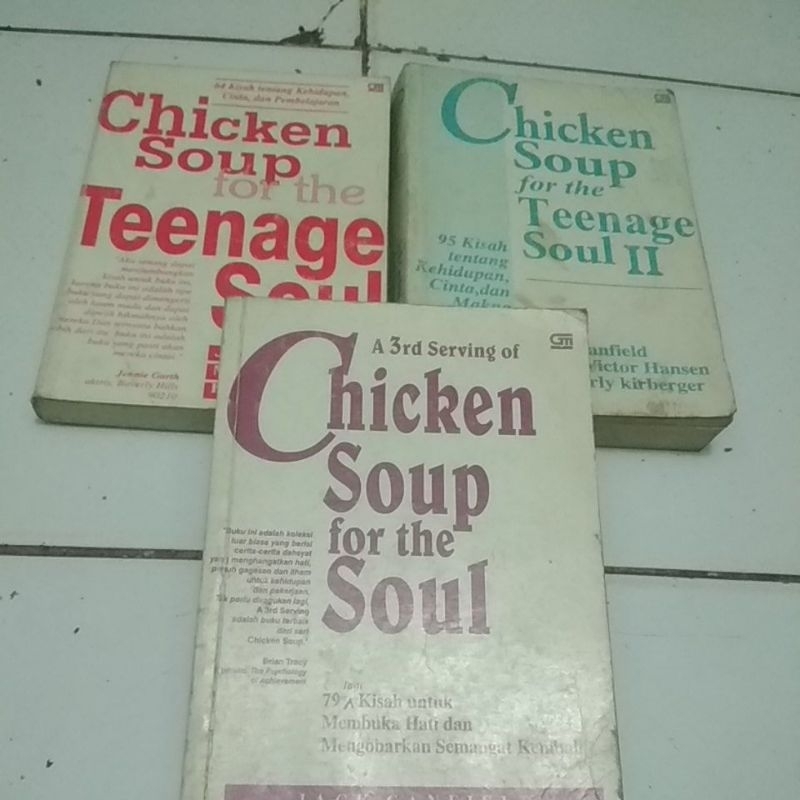 NOVEL CABUTAN CHICKEN SOUP FOR THE SOU / CHICKEN SOUP FOR THE TEENAGE SOUL dan CHICKEN SOUP FOR THE 