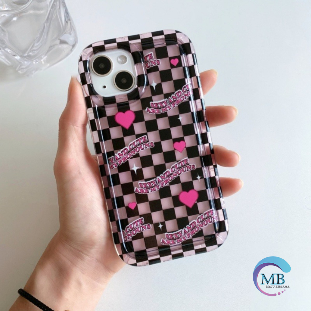 SS824 SOFTCASE AIR BAG LOVE GRID FOR REDMI A1 A2 5A 6A 8 8A PRO 9A 9I 9C 10A 10 NOTE 11E 10 +5G 11 PRIME 5G 10C POCO C40 12C 11A 7 8 9 10X 10 10S M5S 10 PRO 10 PROMAX 11 11S 11 PRO 4G 11 PRO 5G 12 4G M3 9T  M5 M3 5G X3 NFC MB5012