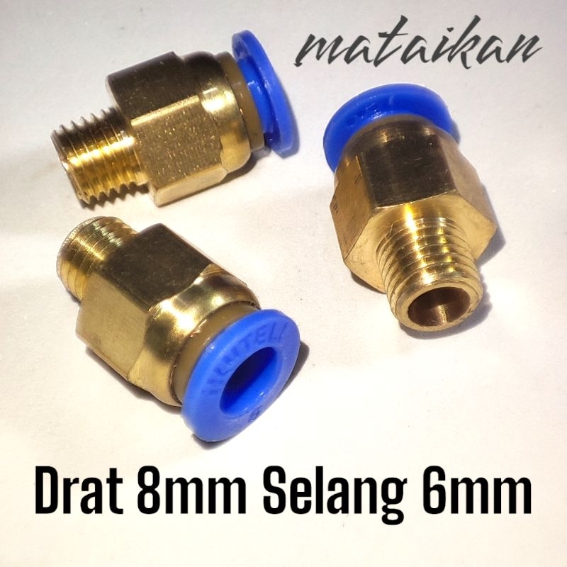 RK Nepel Fitting Adaptor Transfer Gas Kaleng Portabel Neple Selang Refill