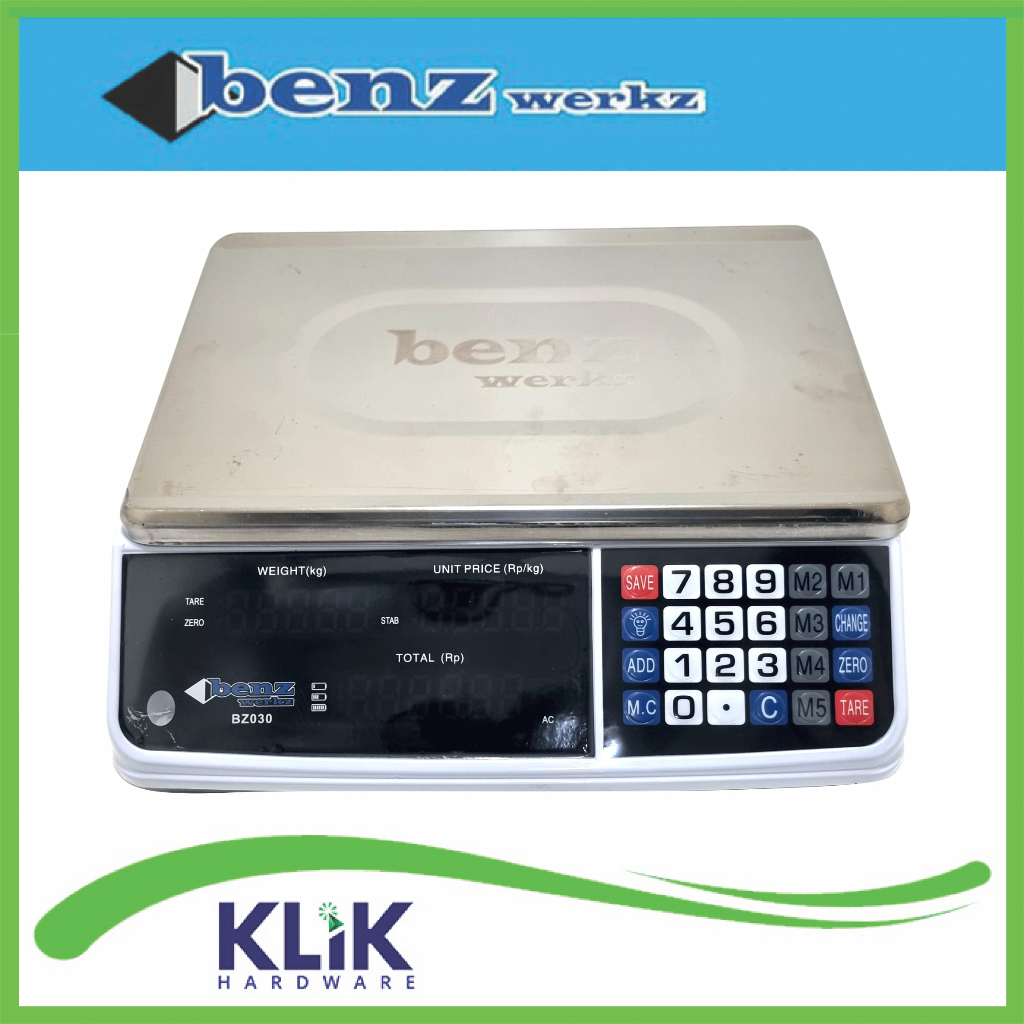 Benz BZ-032 Timbangan Duduk Digital Scale 40 Kg Buah Sayur Laundry Sembako