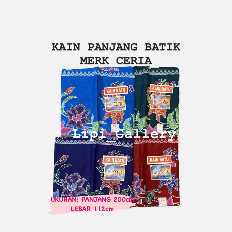 KAIN PANJANG BATIK BATU CAP CERIA KAIN PANJANG CAP BATU