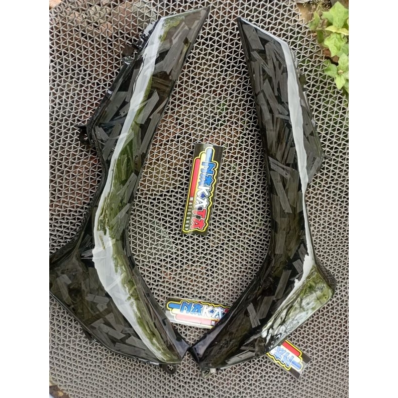 cover luar kecil vario 125&150 2018 set carbon kevlar forged diamond cut cover sayap kecil body kasa