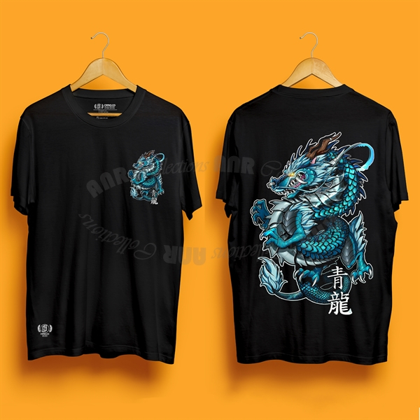 Kaos Distro Premium Pria Unisex Dragon Theme