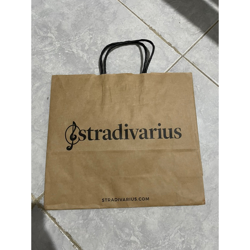 paper bag Stradivarius original
