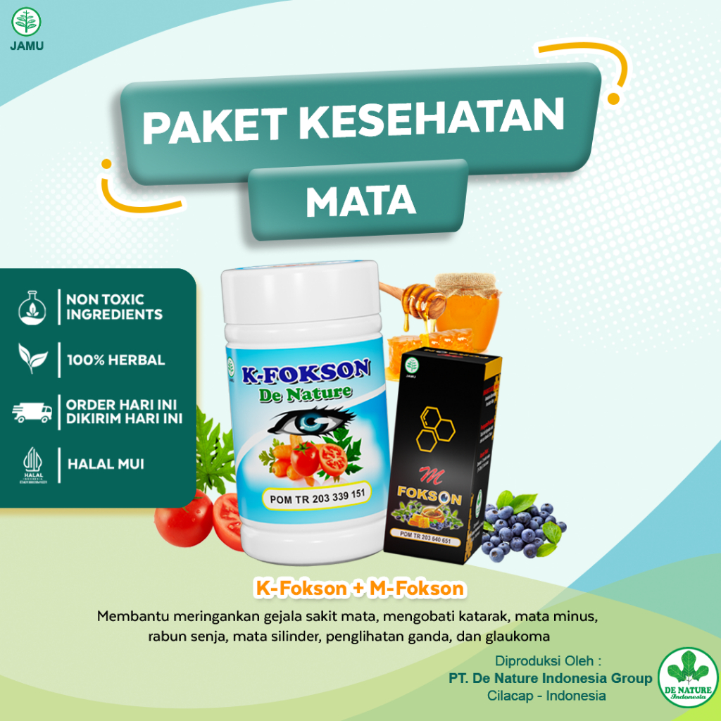 Obat Mata Rabun Katarak Silinder Glaukoma Mata Minus K Fokson K Fokson Kfokson De Nature Denature