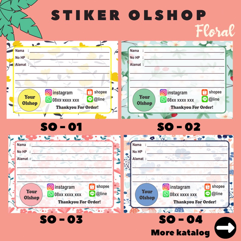 

Stiker Pengiriman / Stiker Olshop / Stiker Chromo / Stiker Produk Floral